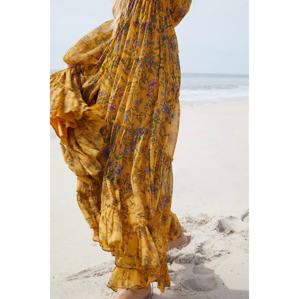 Free People Cassis Printed Chiffon Dress - Picture 5 of 10